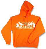 "Covey Busters" Quail Hunting Blaze Orange Hooded Sweatshirt - Modern Wild