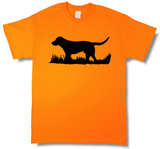Bird Dog Profile Upland Hunting Blaze Orange Short Sleeve T-shirt - Modern Wild