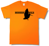 Modern Wild Woodcock Profile, Upland Hunting Blaze Orange Short Sleeve T-shirt - Modern Wild