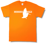 Modern Wild Woodcock Profile, Upland Hunting Blaze Orange Short Sleeve T-shirt - Modern Wild