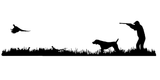 German Shorthair Pointer, Rooster Pheasant Upland Hunting Scene Decal