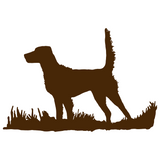 English Setter (high tail) Bird Dog Silhouette, Upland Hunting Decal