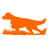 English Setter (classic) Bird Dog Silhouette, Upland Hunting Decal